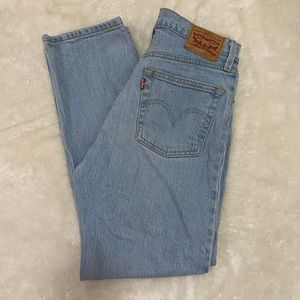LEVIS 501 cropped in light tango size 26